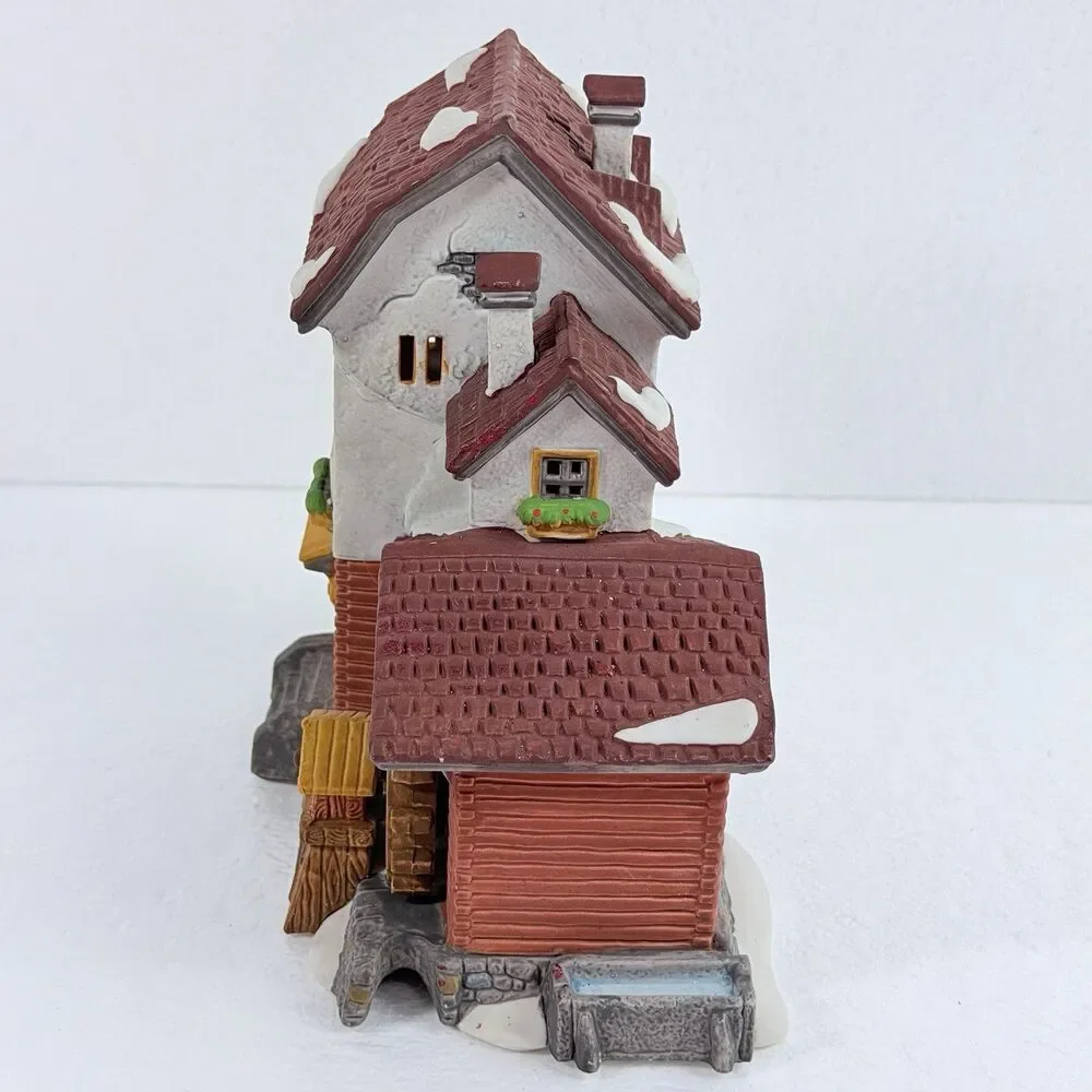 Vintage Department 56 Alpine Village Stoder Grist Mill Retired 59536 EUC